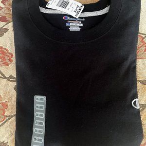 NEW/UNISEX} Champion Tee-Shirt, Black/ XXL